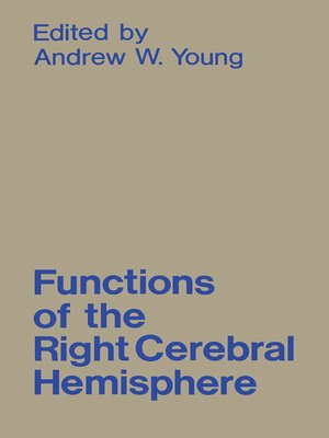 cover image of Functions of the Right Cerebral Hemisphere